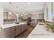 Spacious kitchen with gray cabinetry, a large center island, and stainless steel appliances at 1359 Russell St, Rock Hill, SC 29730