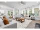 Bright living room featuring a white rug, neutral furniture and natural light at 1359 Russell St, Rock Hill, SC 29730