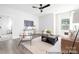 Inviting living room with a ceiling fan, contemporary furniture, and plenty of space at 1359 Russell St, Rock Hill, SC 29730