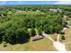Expansive aerial view of property showing wooded acreage and secluded setting at 145 Mccreek Dr, China Grove, NC 28023
