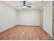 This bedroom features LVP flooring, recessed lighting, and a ceiling fan at 16319 Ashlyn Chase Ct, Charlotte, NC 28277