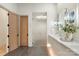 Modern bathroom with a marble countertop, frosted glass shower, and stylish fixtures at 1719 Shoreham Dr, Charlotte, NC 28211