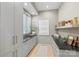 Well-organized pantry with custom cabinets, shelves, and sink perfect for storage and food preparation at 1719 Shoreham Dr, Charlotte, NC 28211