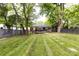 Backyard with privacy fence, home, and outdoor relaxation space at 1816 Anderson St, Charlotte, NC 28205