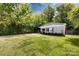 Front yard with healthy lawn and mature shade trees complimenting the stylish home at 1816 Anderson St, Charlotte, NC 28205