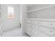 Custom closet with built-in drawers and shelving for optimal organization and storage at 1816 Parson St, Charlotte, NC 28205