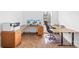 Bright home office features a large desk area and natural lighting at 2007 Lydney Cir, Waxhaw, NC 28173