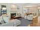 Inviting living room featuring a fireplace, comfortable seating, and natural light, perfect for relaxing at 2121 Club Rd, Charlotte, NC 28205