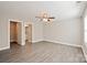 Large main bedroom featuring a ceiling fan and hardwood floors at 2502-2504 Glendale Ave, Kannapolis, NC 28081