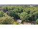 An aerial view of a cozy home surrounded by lush green trees at 2603 Mary Ave, Gastonia, NC 28052