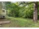 Lush backyard surrounded by mature trees and greenery, perfect for outdoor enjoyment at 2603 Mary Ave, Gastonia, NC 28052