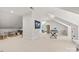 Spacious game room with high ceilings, a pool table, and a seating area at 2900 Wickersham Rd, Charlotte, NC 28211
