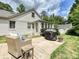 Relaxing backyard patio setup with comfortable seating and well-maintained lawn at 3128 Country Club Dr, Charlotte, NC 28205