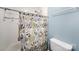 The bathroom features a shower/tub combo, a toilet, and a vanity with a sink at 3131 Heathstead Pl, Charlotte, NC 28210