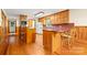 Charming kitchen with wooden cabinets, breakfast bar, and plenty of counter space at 332 York Spann Rd, Hamptonville, NC 27020
