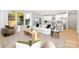 Bright open-concept living space with large windows, stylish decor, and inviting natural light at 3888 12Th Ne St, Hickory, NC 28601