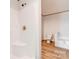 Bright bathroom featuring a standalone shower with chrome fixtures and a separate soaking tub at 445 Davis Rd, Shelby, NC 28152