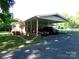 Spacious two-car carport offering ample parking with brick foundation and convenient access to home at 44716 Gold Branch Rd, Richfield, NC 28137