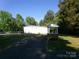 Outbuilding with gravel parking, a light-colored exterior, and a well at 44716 Gold Branch Rd, Richfield, NC 28137