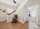 Foyer features hardwood floors, stairs leading to the second floor, and access to other rooms at 4815 Nc 109 Hwy, Wadesboro, NC 28170