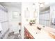 Bright bathroom features decorative tiles, a spacious vanity, and modern fixtures for an updated look at 539 30Th Nw Ave, Hickory, NC 28601