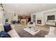Open-concept living area, flowing seamlessly into the kitchen and dining area at 7031 Woodbridge Valley Cir, Charlotte, NC 28227
