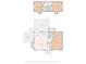 Floor plan of home showcasing two floors, kitchen, bathrooms, bedrooms, deck, patio, and living area at 8017 Nathanael Greene Ln, Charlotte, NC 28227