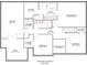 Second floor plan of the home with dimensions of bedrooms, bathroom, flex and bonus spaces at 10223 Willingham Rd, Huntersville, NC 28078