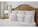 Close-up of the main bedroom bed with white pillows at 1148 Wessington Manor Ln, Fort Mill, SC 29715