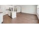 Open concept kitchen with a center island and stainless steel appliances at 1229 Morehead Dr, Salisbury, NC 28144