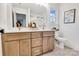 Bathroom with double vanity, framed mirror, and natural light at 1500 Nectar Way # 32, Kannapolis, NC 28083