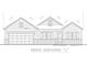 Rendering of home with a two-car garage and covered front porch in a craftsman style at 155 Putney Ct, Salisbury, NC 28147