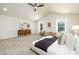 Large main bedroom offers a ceiling fan, dresser, and plenty of room for relaxing at 1604 Breezewood Dr, Charlotte, NC 28262