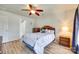 Bedroom with ceiling fan and ensuite bathroom at 1605 Tate Rd # 258, Rock Hill, SC 29732