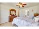 Bedroom with ceiling fan and natural wood accents at 1605 Tate Rd # 258, Rock Hill, SC 29732