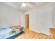 This room features wood flooring, neutral walls, and is equipped with standard closet and door fixtures at 1605 Tate Rd # 258, Rock Hill, SC 29732