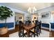 Stylish dining room with adjacent kitchen and living room, perfect for entertaining at 2033 Charlotte Dr, Charlotte, NC 28203