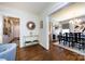 Inviting living room featuring stylish decor and hardwood floors at 2033 Charlotte Dr, Charlotte, NC 28203