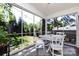 Relaxing screened porch with backyard views, perfect for enjoying the outdoors in comfort at 2033 Charlotte Dr, Charlotte, NC 28203