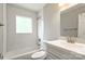 Bathroom with shower and subway tile at 2322 Hedgewood Cir, Gastonia, NC 28052
