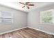Bedroom with hardwood floors, a ceiling fan and plenty of natural light at 2322 Hedgewood Cir, Gastonia, NC 28052
