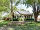Charming brick home with a well-manicured lawn and inviting walkway leading to the front door at 2401 Birnen Dr, Charlotte, NC 28210