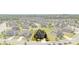 Aerial view of the house with a well-maintained lawn in a community of homes at 2511 Carnation Dr, Harrisburg, NC 28075