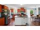 Bright kitchen with stainless steel appliances and a central island at 2784 Leadoff Rd, Lancaster, SC 29720