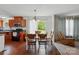 Cozy kitchen and dining area with wood floors and lots of natural light at 2784 Leadoff Rd, Lancaster, SC 29720