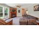Comfortable living room features a fireplace and a large window at 2784 Leadoff Rd, Lancaster, SC 29720