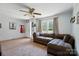 Living room with a view to the front door and front yard at 2784 Leadoff Rd, Lancaster, SC 29720