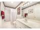 The bathroom has a shower, sink, and vanity at 302 6Th Sw St, Conover, NC 28613