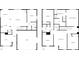 Detailed floor plan showcasing the layout of the two-story home, including the kitchen, bedrooms, and living spaces at 3510 Heathcott Cir, Charlotte, NC 28262