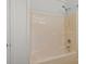 A full shower with integral shower surround and updated hardware at 508 Long Creek Pkwy, Charlotte, NC 28214